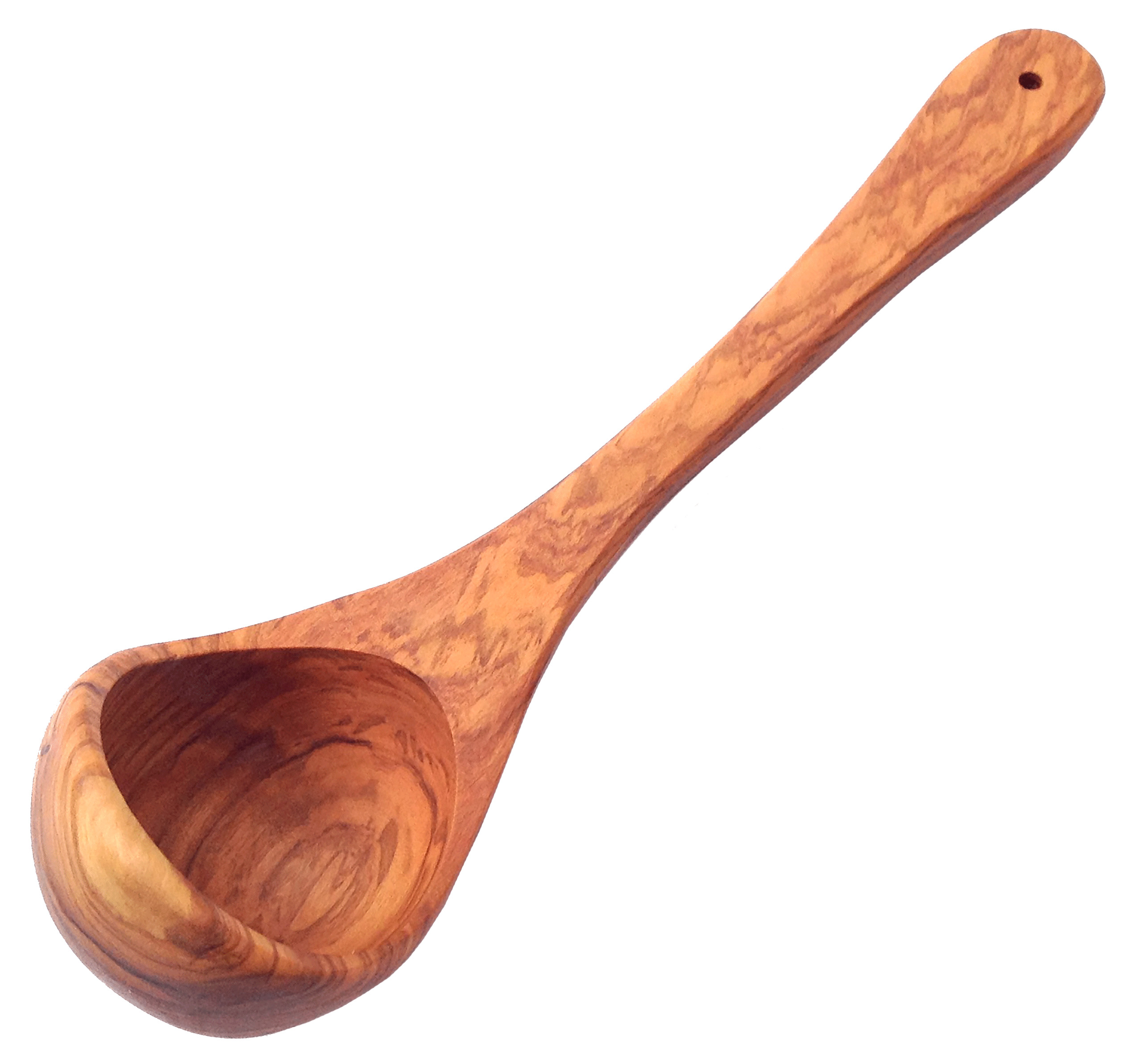 Piccolo mestolo piccolo da 8 pollici/utensile per cucchiaio da zuppa  realizzato a mano in legno -  Italia