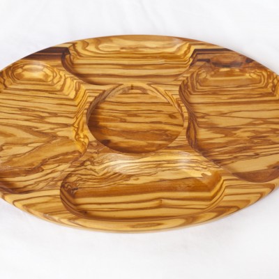 Antipastiera in legno di olivo